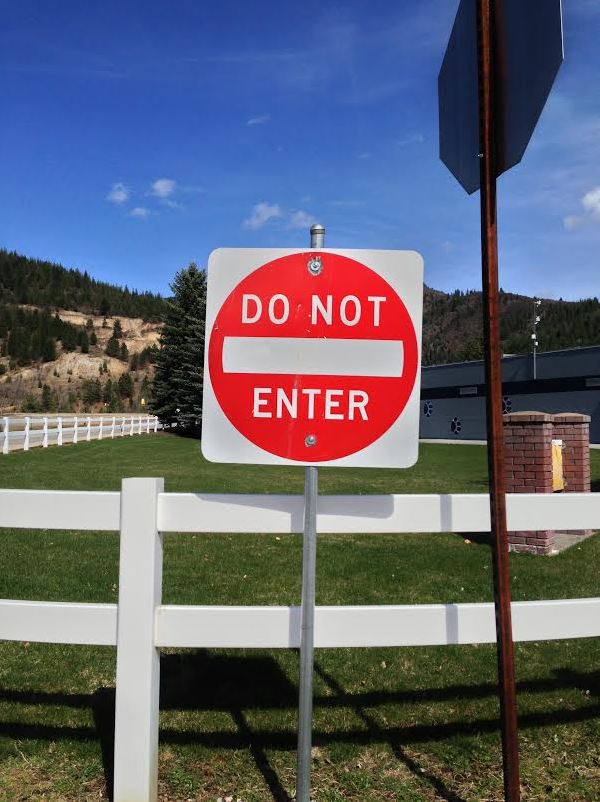 do not enter