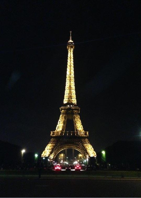 eiffel tower illuminated